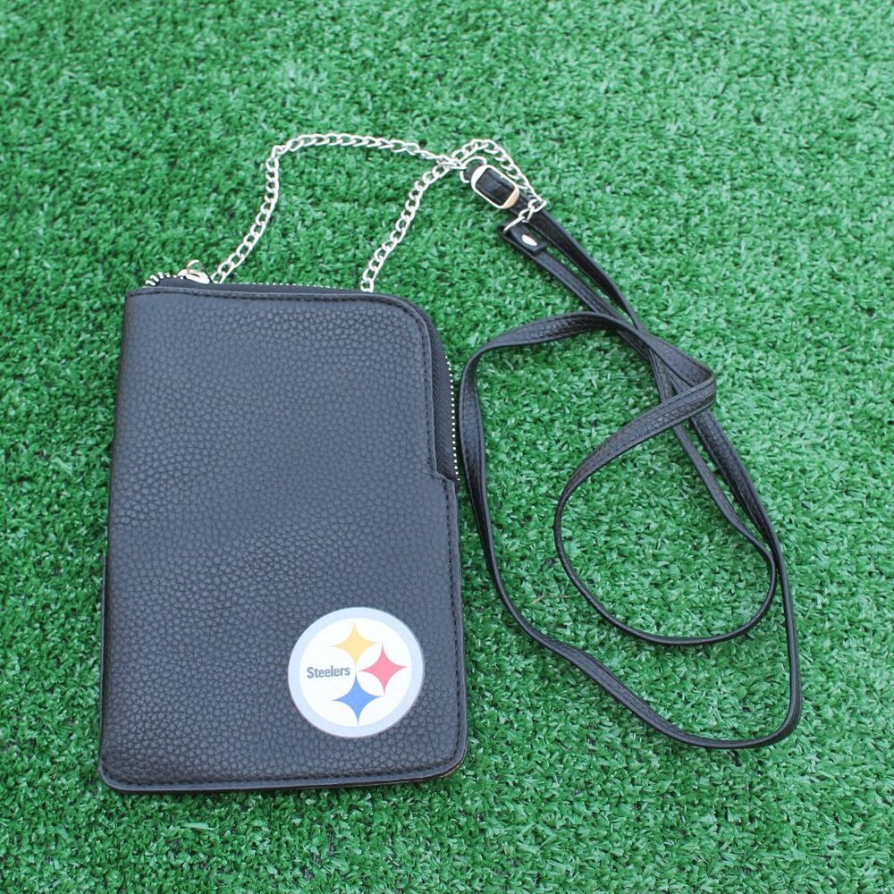 NFL Pittsburgh Steelers Pebble Smart crossbody purse